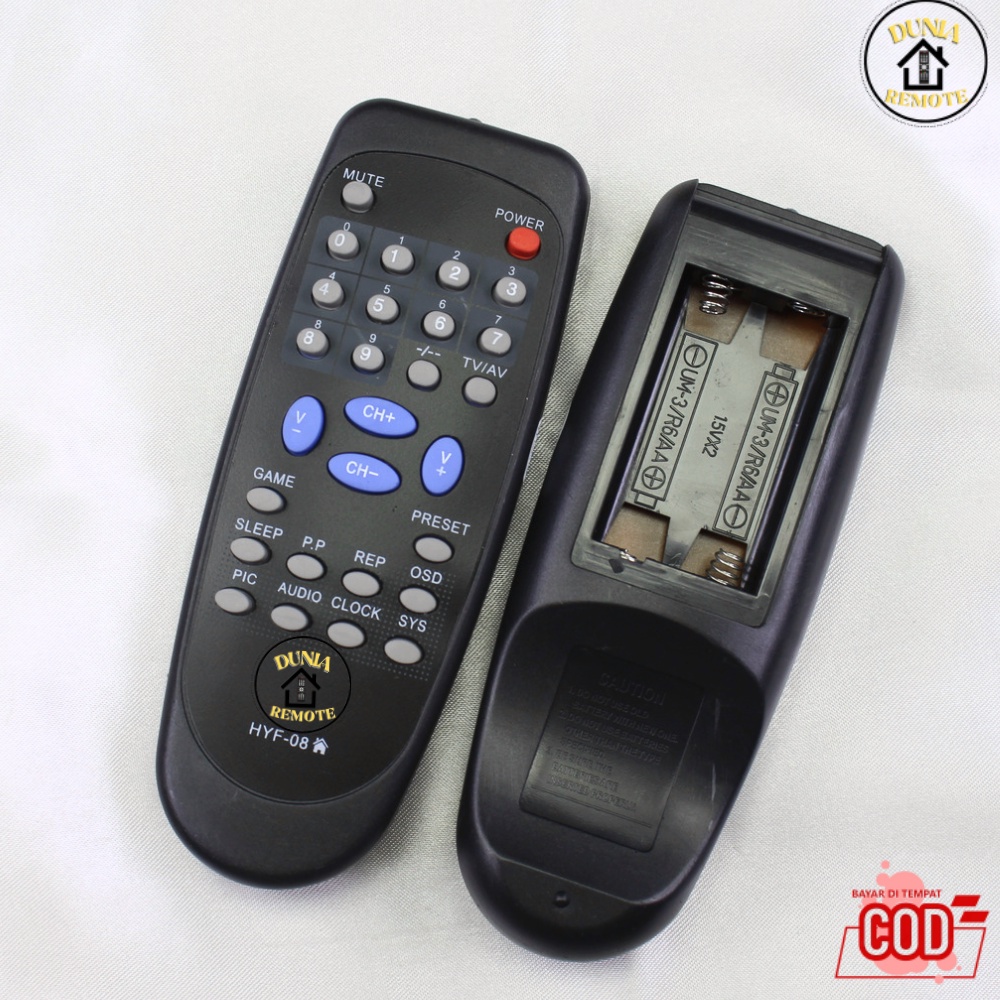Remot Remote TV TABUNG CHINA MITOCHIBA tipe HYF08 tanpa setting