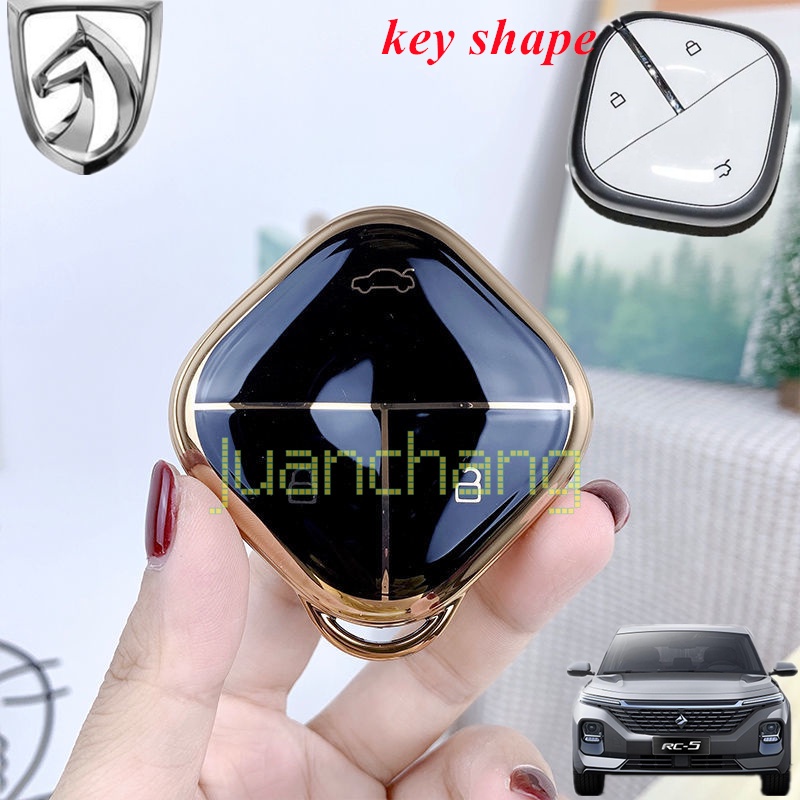 Wuling Ev mobil listrik Dompet Kunci Mobil Bahan Kulit Pu Case Kunci Mobil Bahan TPU Untuk Baojun Kiwi Air 2023 RS-5 530 630