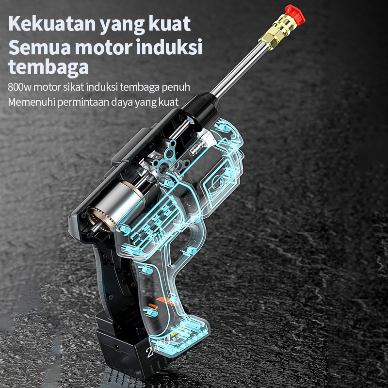 Cuci Mobil Tanpa KabelAlat Cuci Motor Cuci Mobil Cuci Staem  Berkualitas Pompa Mesin Steam Power Spayer Alat Portable Nirkabel