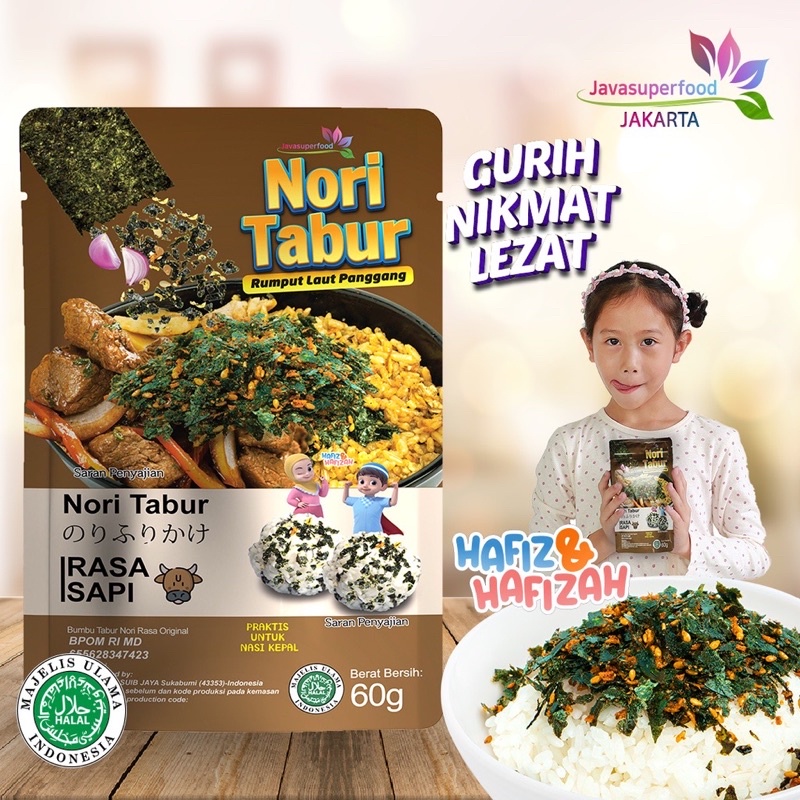 Nori Tabur Rumput Laut Panggang bekal anak