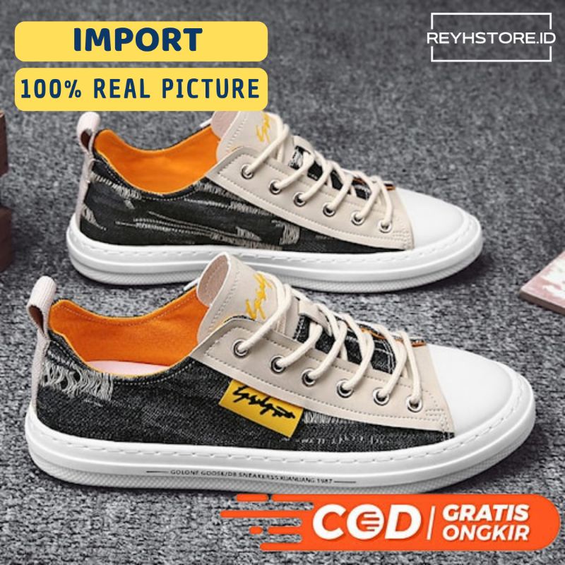 Sepatu Sneakers Pria Wanita Import Golone levis - Cassual Shoes - Spatu Kasual Santai Keren Cewek Co
