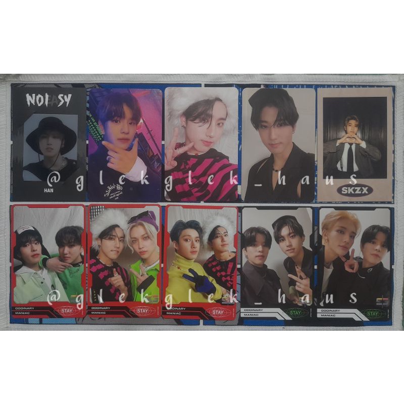 [BACA DESKRIPSI] Stray Kids Photocard Han Jisung Kim Seungmin Oddinary Noeasy Christmas Evel Polaroi