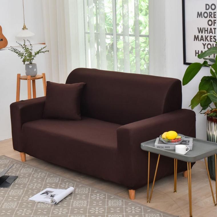 ㆊ Cover Sofa Anti Selip Sarung Sofa Pattern Polos Seater 1 2 3 4 READY 2277 ♠