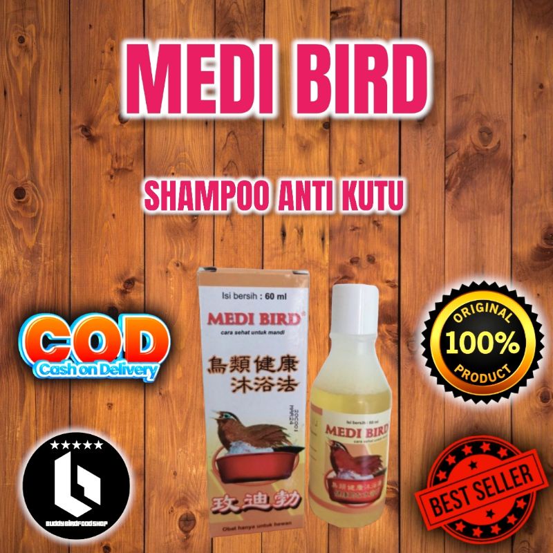 Medi bird shampoo burung 60ml sampo burung anti kutu
