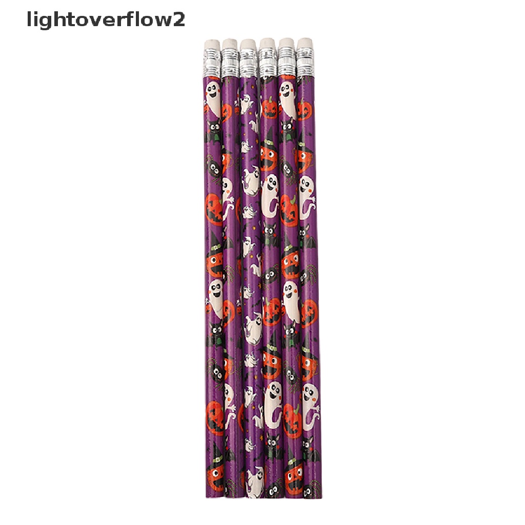 (lightoverflow2) 10pcs / Set Pensil Motif Halloween Untuk Hadiah Anak