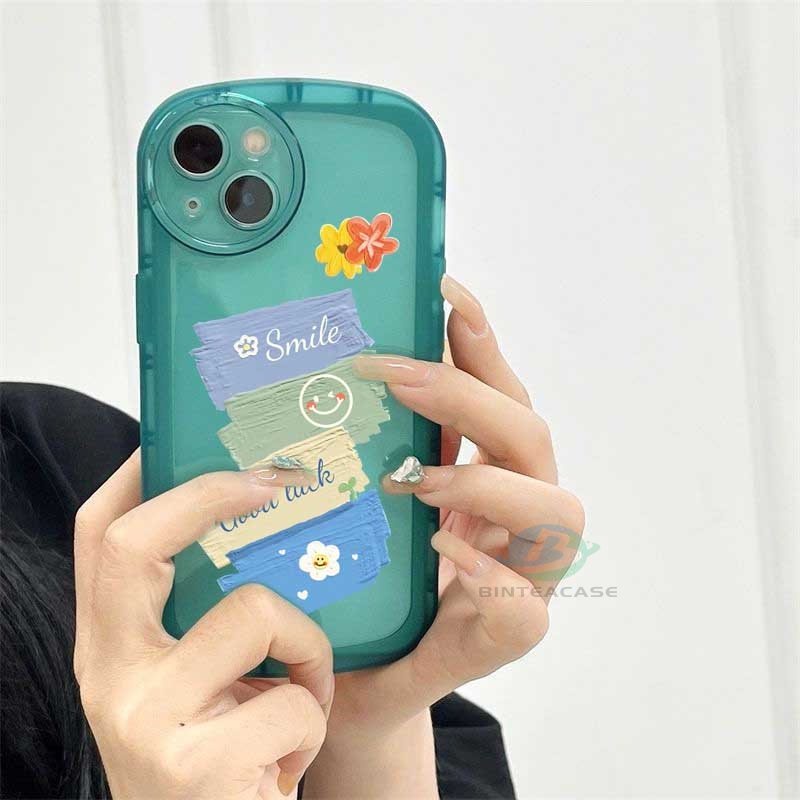 Casing TPU Realme 5 5i 6i C3 C35 C21Y C25Y C21 RealmeC11 2021 C25 C15 C12 C2 Motif Lukisan Cat Minyak Bunga