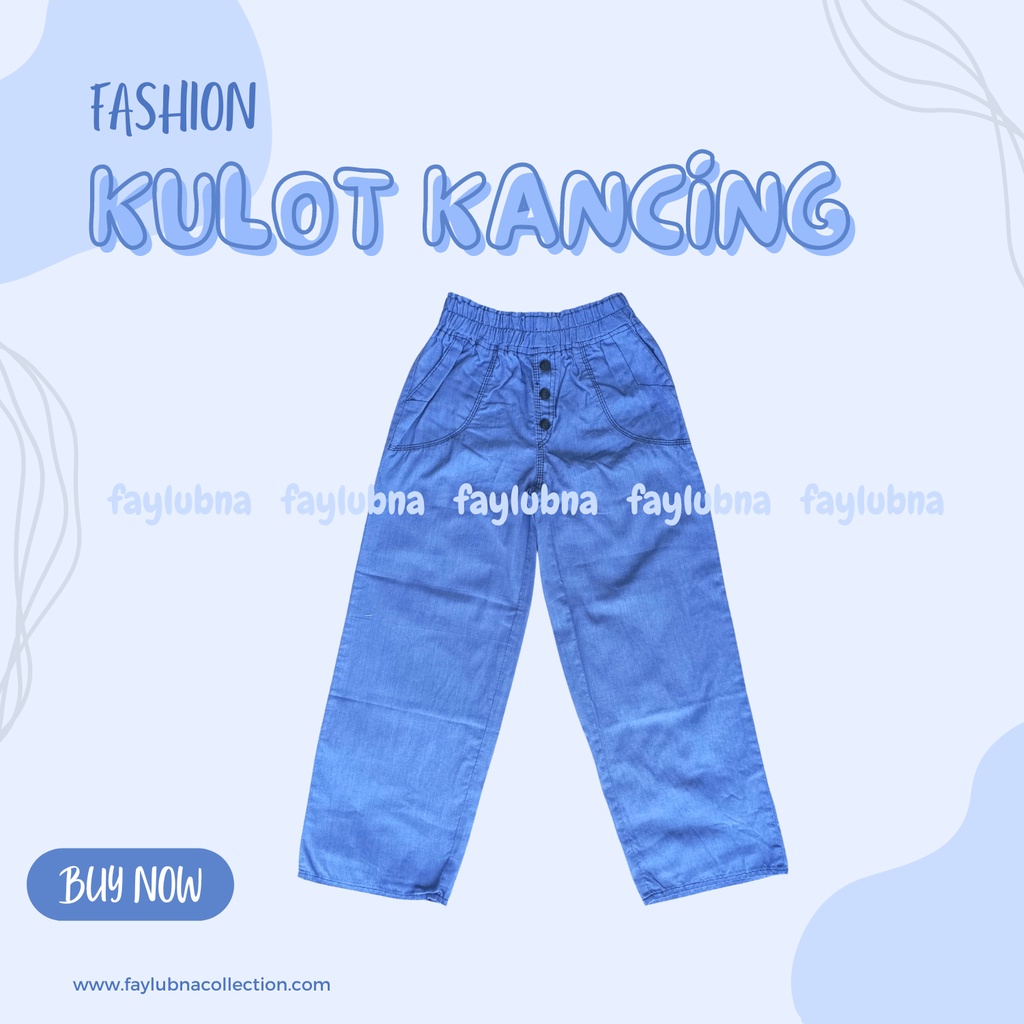 CELANA KULOT JEANS ANAK 4-13 TAHUN / KULOT JEANS ANAK REMAJA / JEANS KULOT TANGGUNG / KULOT ANAK TANGGUNG / CELANA PANJANG ANAK PEREMPUAN