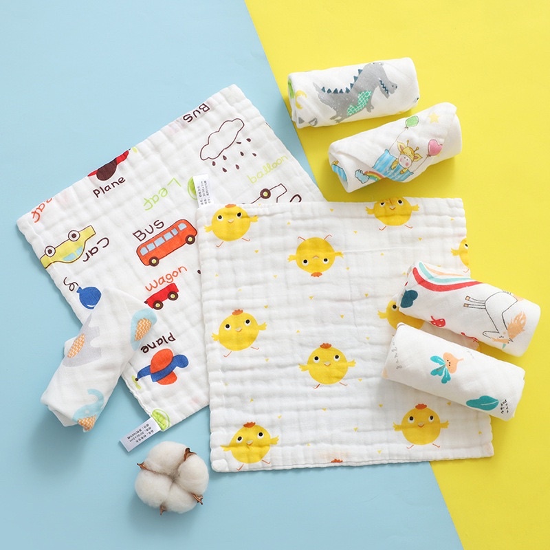TokoPapin Sapu Tangan Bayi Handuk Waslap Katun Cotton Premium Lembut Anak Bayi Motif