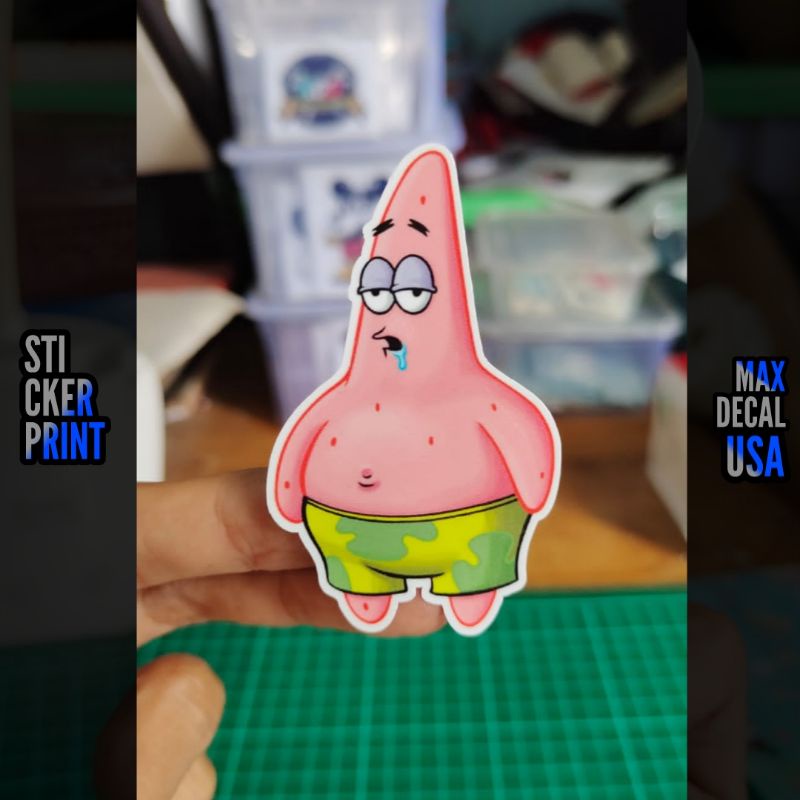 

STIKER PATRICK SPONGEBOB STICKER PRINT ANIME LOGO DLL