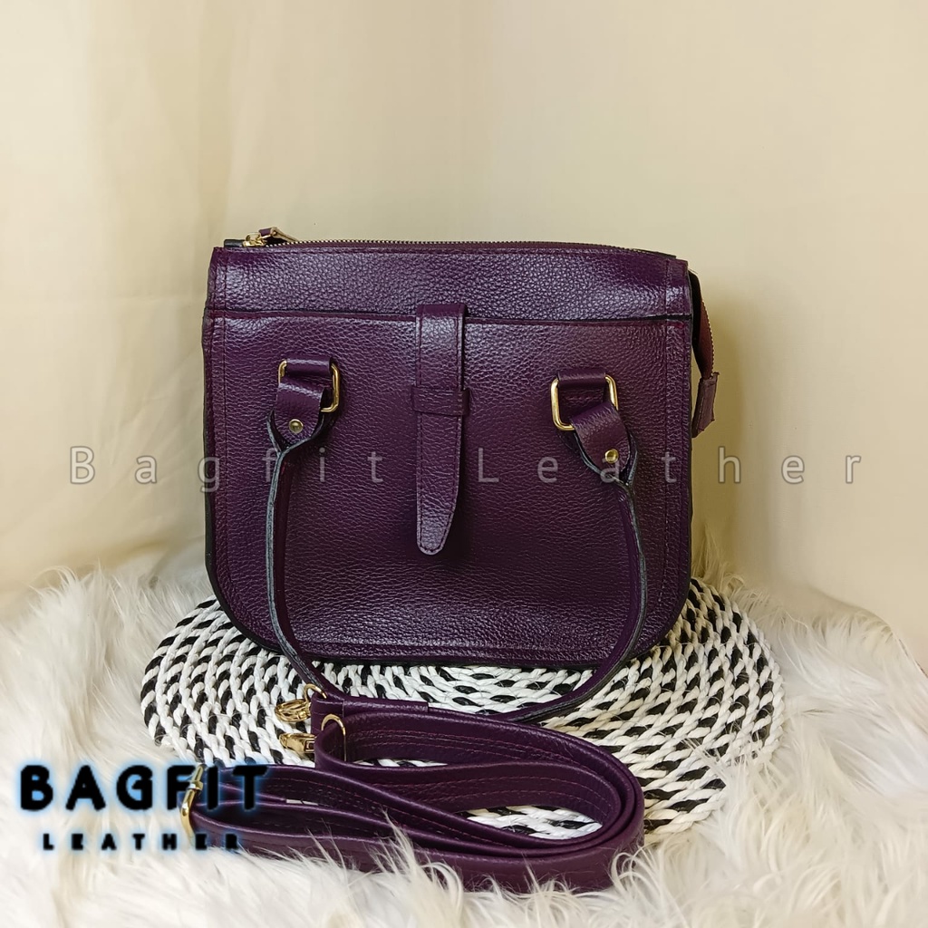 [SIZE L] Tas Kulit Wanita Tas Papirut Kulit Asli Garut