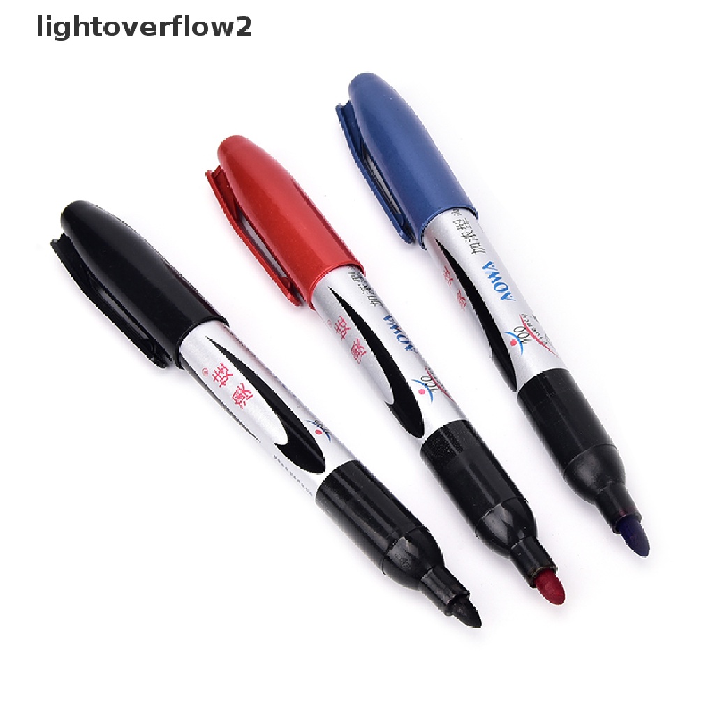 (lightoverflow2) 1pc Spidol Tinta Minyak Ekstra Halus Untuk Perlengkapan Sekolah (ID)