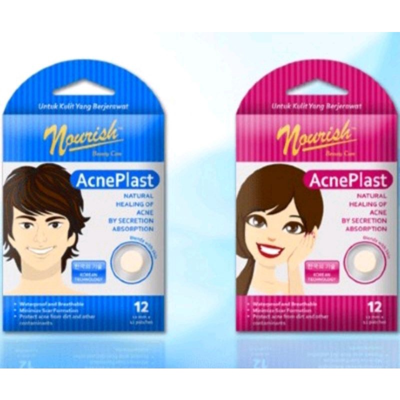 Nourish Beauty Care Acne Plast Girl &amp; Boy isi 12 - Acne Cover / Acne Patch / Plester Jerawat acne plast isi 12/ plester jerawat/ penghilang jerawat/plaster jerawat