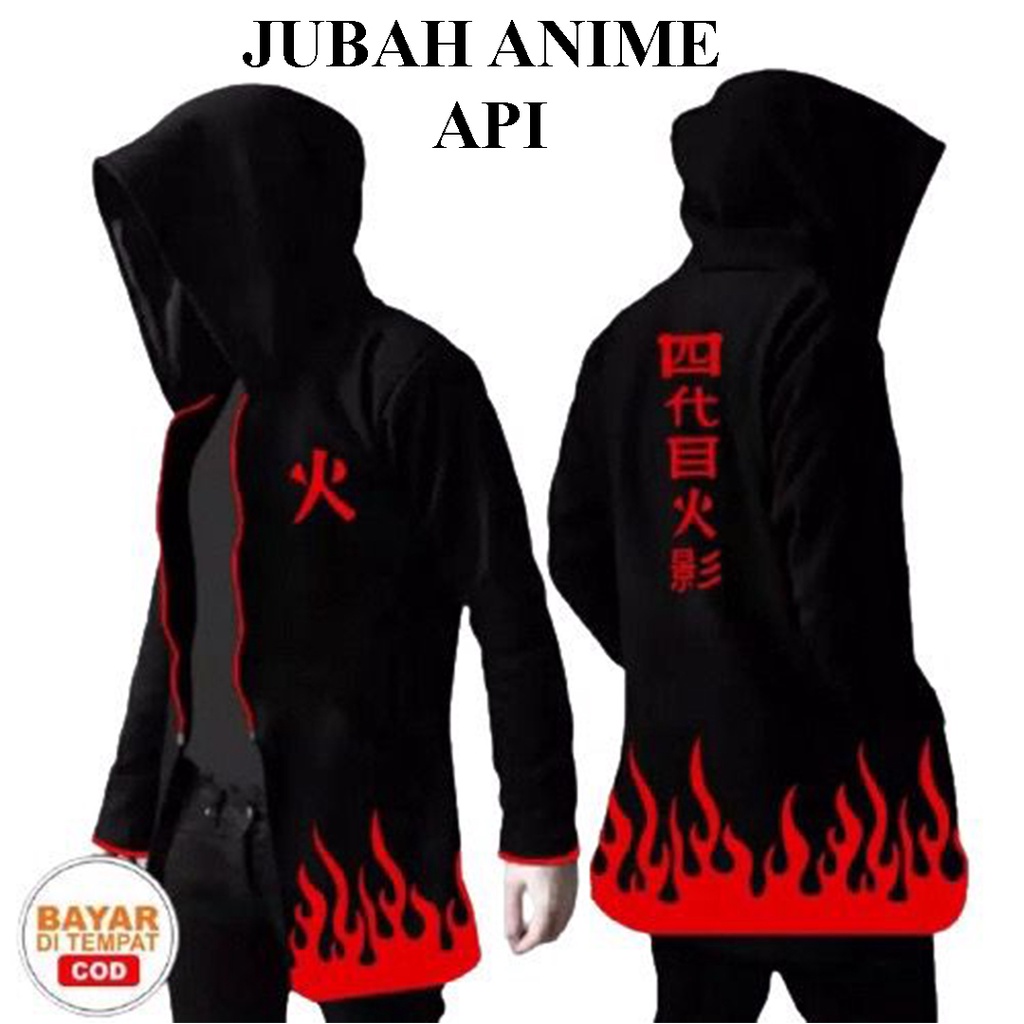 Jubah anime polos style korea/marine/one piece/shirohige/tokyo/naruto/titan