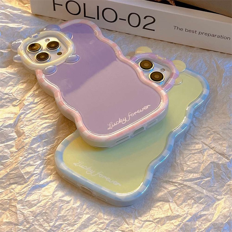 Soft Case Pelindung Lensa Warna Permen Tahan Banting Untuk iPhone 14 13 12 11 Pro Max X Xr Xs Max 7 8 6 6s Plus