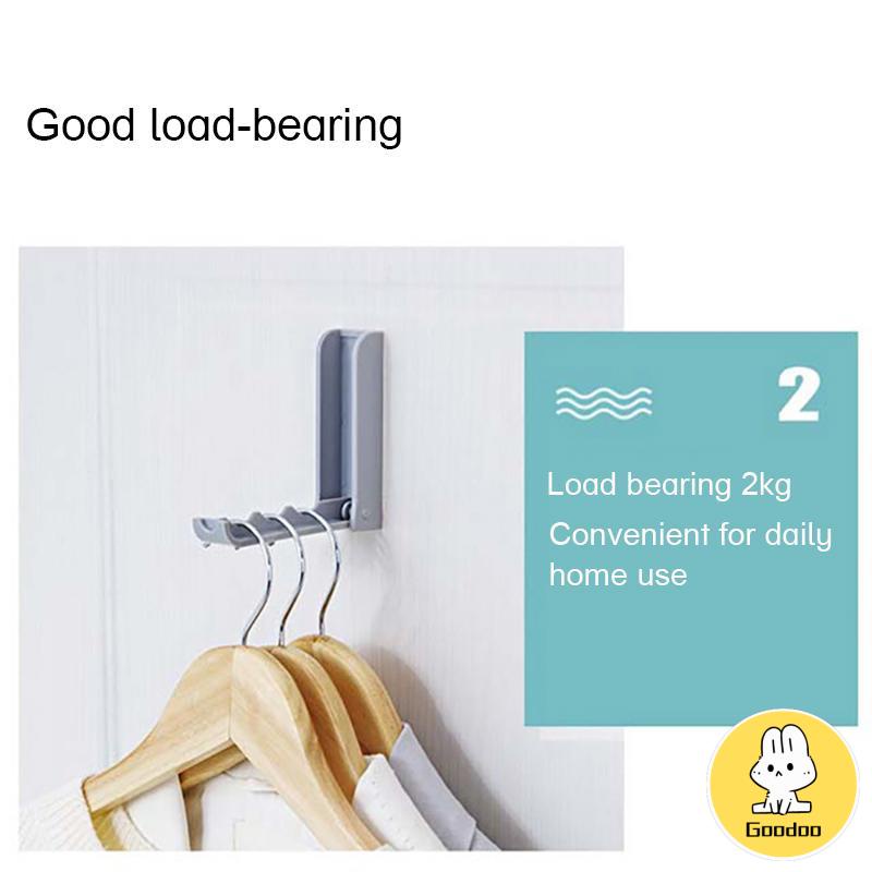 Kait Lipat Dinding Gantungan Ajaib Magic Hanger Wall Folding Hook  Tempel Hanger Baju Gantungan Baju Ajaib -Doo