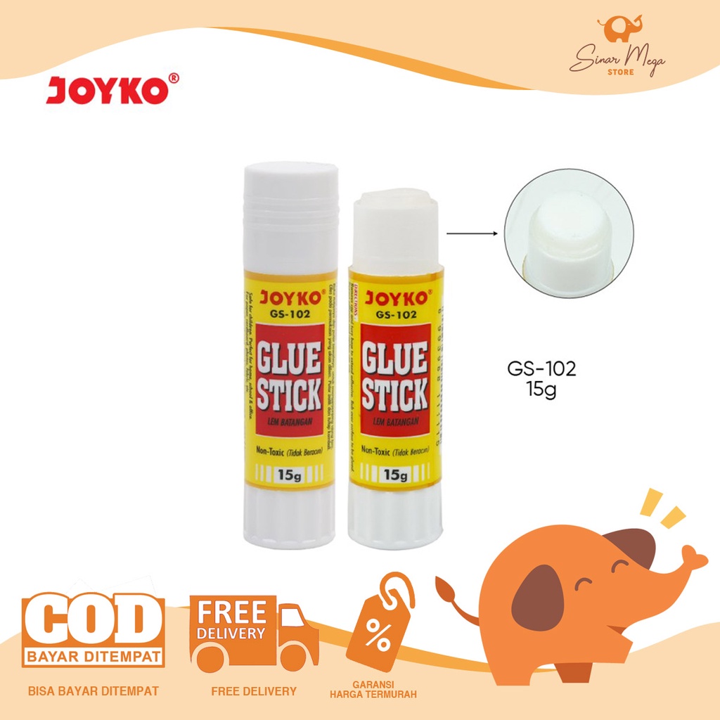 

Joyko Glue Stick GS-102 15gr / Lem Stik Batang Berkualitas