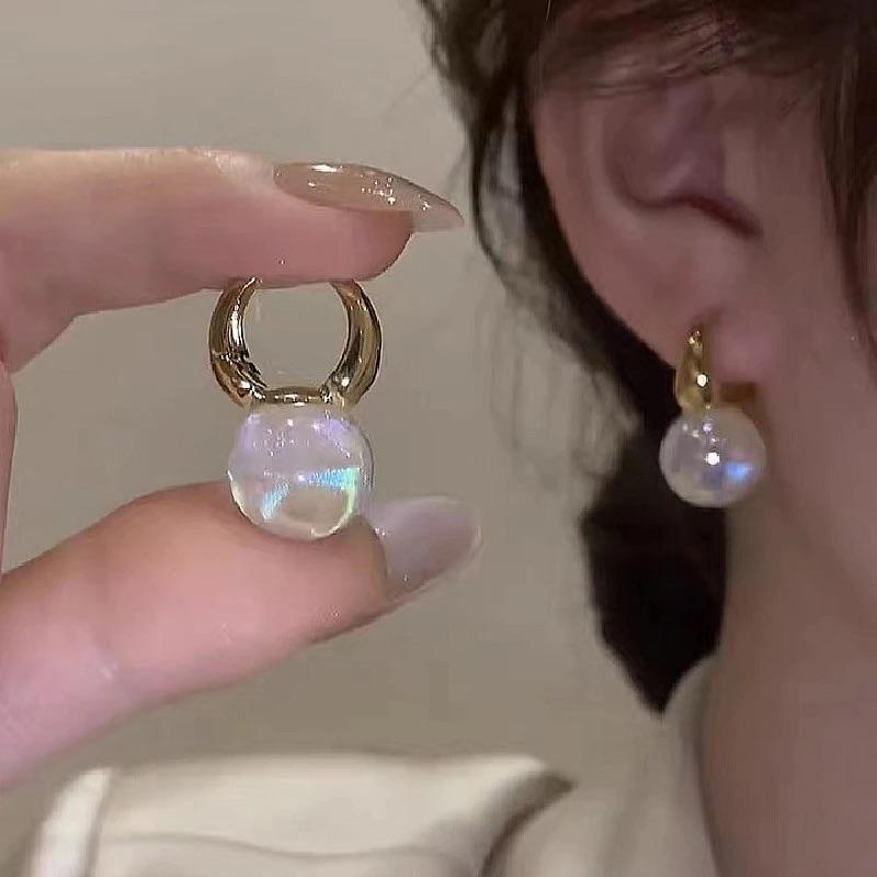 Anting Gantung Mutiara Wanita Korea Simple Dalika