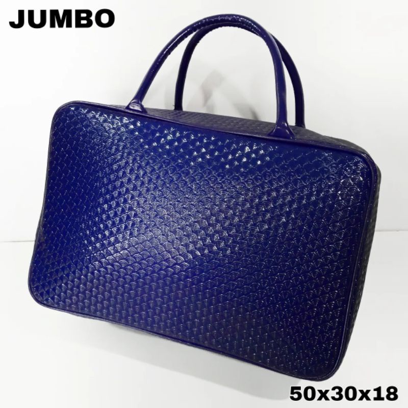 TRAVEL BAG JUMBO TAS DUFFEL PREMIUM SHELL NAVY