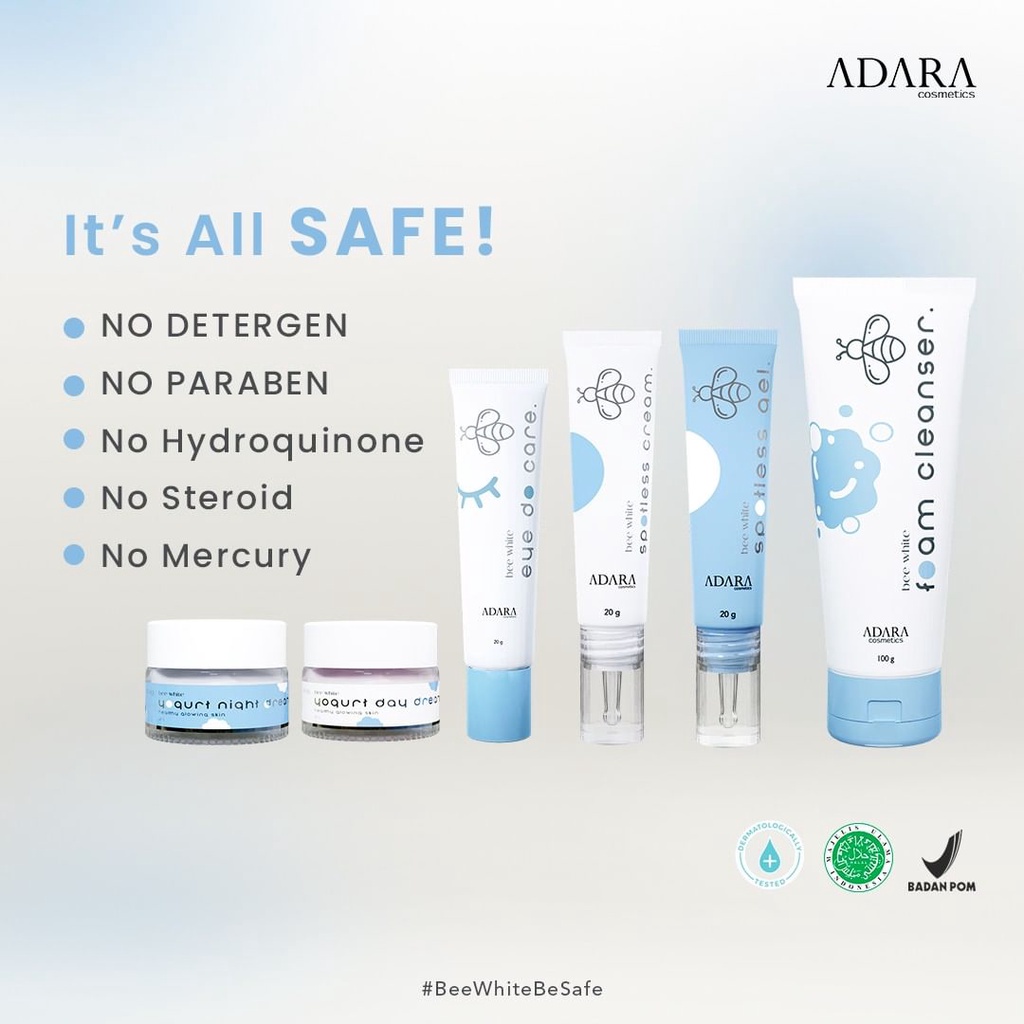 ★ BB ★  ADARA Bee White SERIES | Foam Cleanser - Eye Do Care - Day Cream - Night Cream - Spotless Gel - Spotless Cream