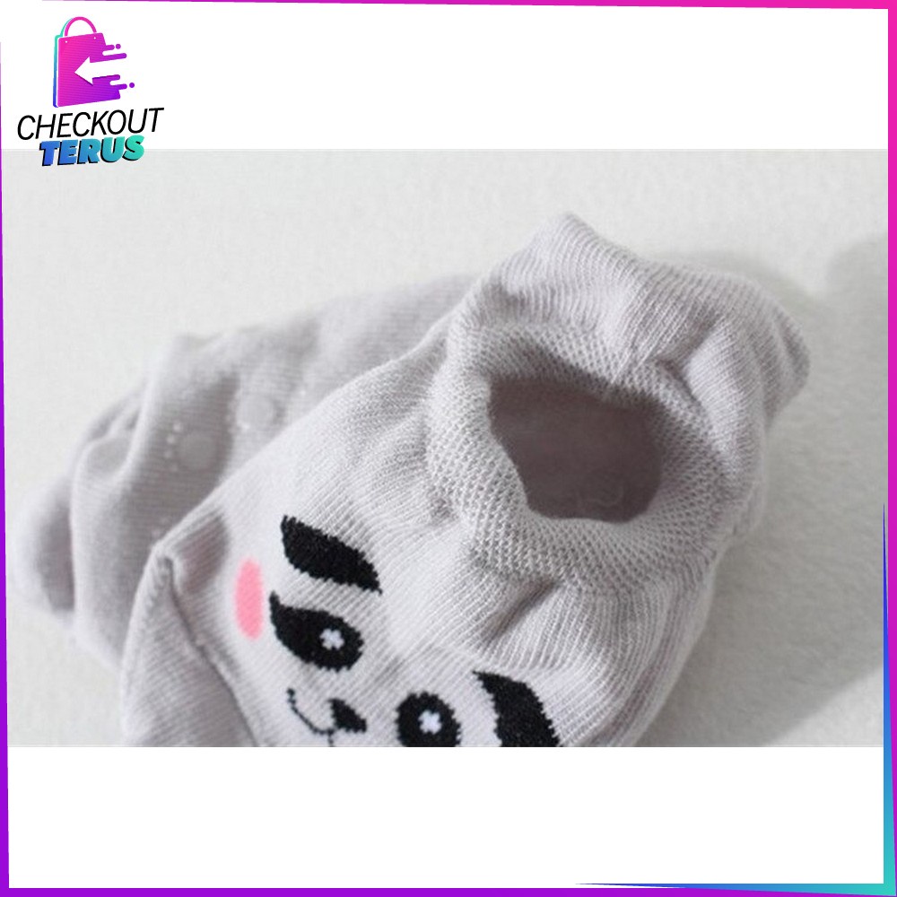 CT P50 Kaos Kaki Pendek Anak Bayi Karakter Hewan Bahan Katun Lembut Model Korea Import Cute Baby Sock