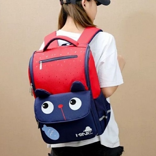 MOEZHA TAS _ tas sekolah anak laki-laki anak perempuan backpack(Kine) sekolah anak sd smp sma kuliah multifungsi