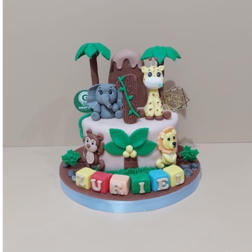 

cake animal / the jungle kue ulang tahun