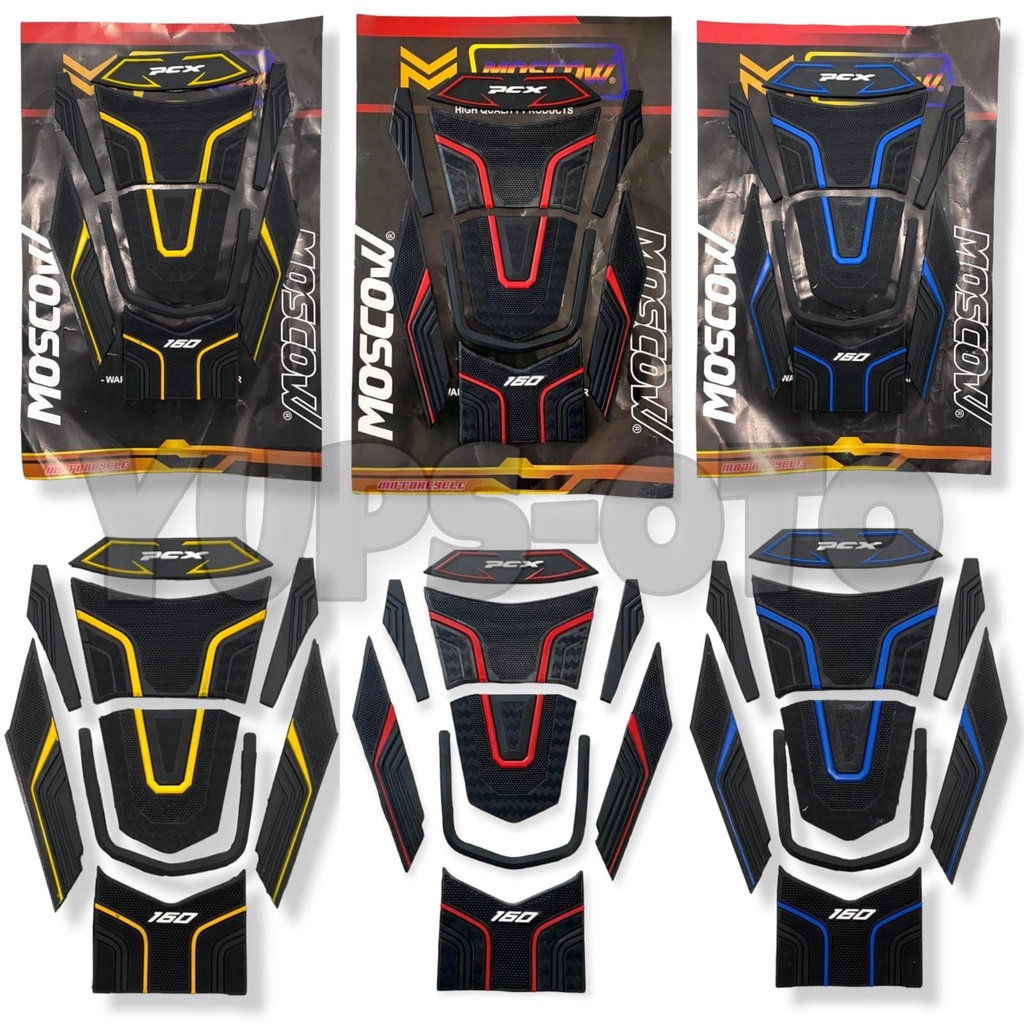 TANKPAD PCX 160 / DECKPAD PCX 160 PNP TANK PAD PCX FULLSET TEBAL AKSESORIS PCX 160 PELINDUNG BODT TANGKI PCX KARET PELINDUNG BODI PCX KARET TANKPAD PCX 160