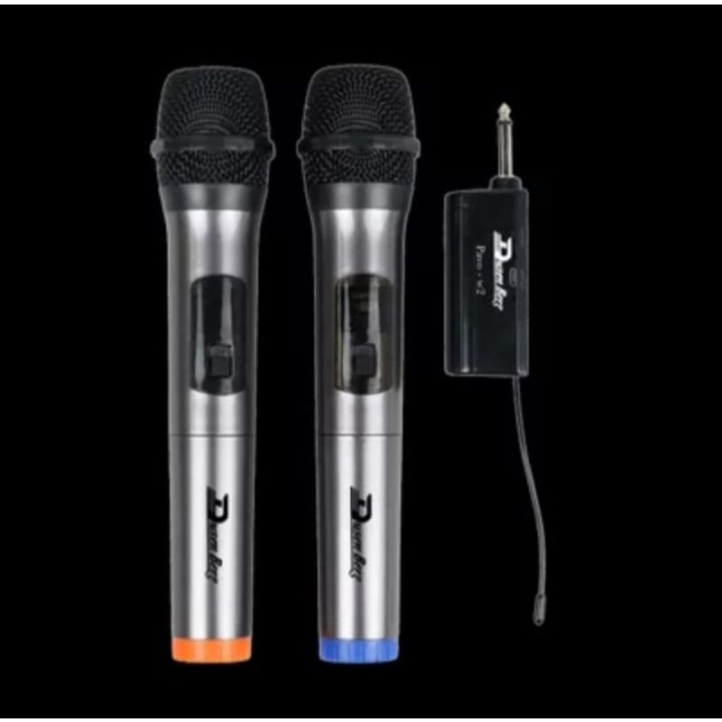 mic karaoke wireless dusenberg pavo W2/ Pavo w 2  original