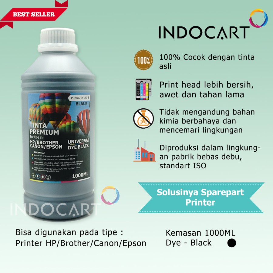 Tinta Premium Canon GI790 GI 790 G1000 G2000-Dye Ink-1kg