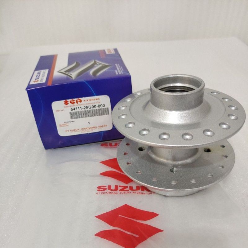 Tromol Depan + laker bearing silver Suzuki Satria FU 150 ORIGINAL