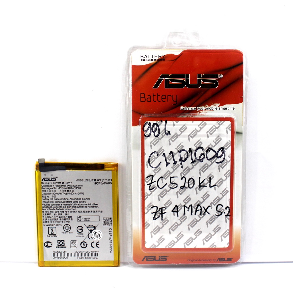 BTR BATERAI BATRE 99 AS ZC520KL C11P1609 ZENFONE 4 MAX 5.2 = X00HD ZC553KL ZENFONE 3 MAX 5.5 X00DD X