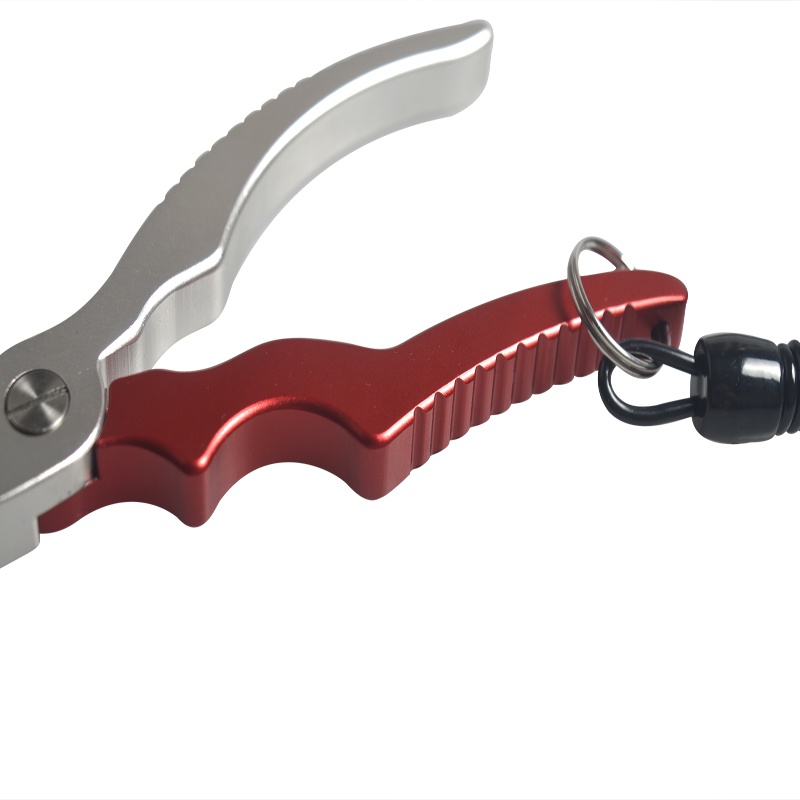 Tang Pemotong Kail Pancing Aluminium Fishing Pliers Hook Remover - Red