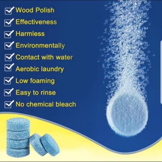 tablet air wiper mobil tablet sabun wiper mobil pembersih kaca mobil