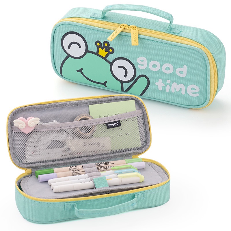 

Cute Unicorn Pencil Case For Students Kawaii Colred Cartoon Pen Bag Portable Stationery Storage Pouc