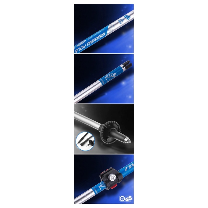 TREKKING POLE LIPAT NATUREHIKE NH15A023-Z TONGKAT PENDAKI ALLOY