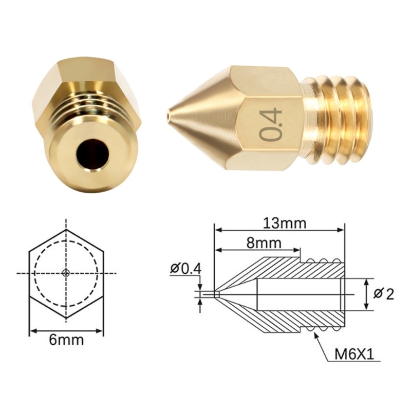 Zzz Blok Pemanas Nozzle MK8 + mk9 + Kaos Kaki Silikon + PC4-01 + Filter Filamen 3D