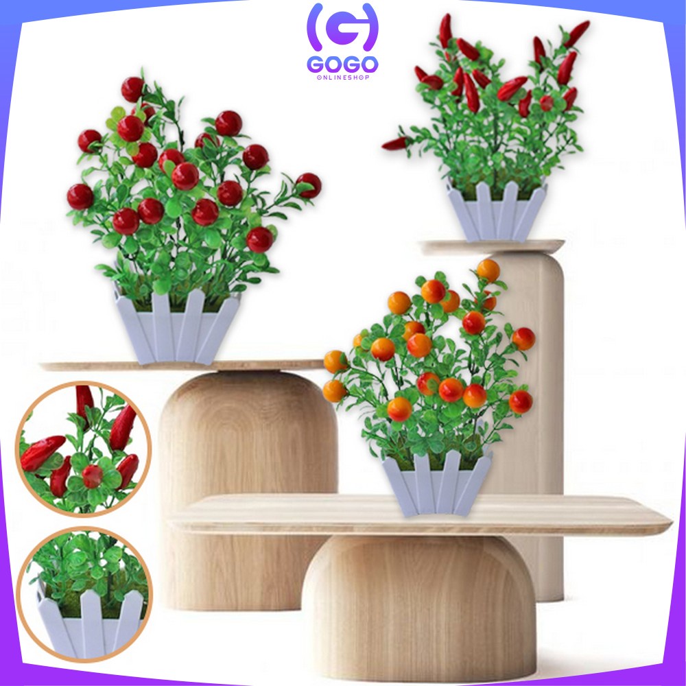 GOGO-C299 Pot TanamanSK-C299 Pot Tanaman Buah Bunga Dekorasi Rumah Artificial Plant Tanaman Hias Plastik / Ornamen Pot Buah Buah Bunga Dekorasi Rumah Artificial Plant Tanaman Hias Plastik / Ornamen Pot Buah