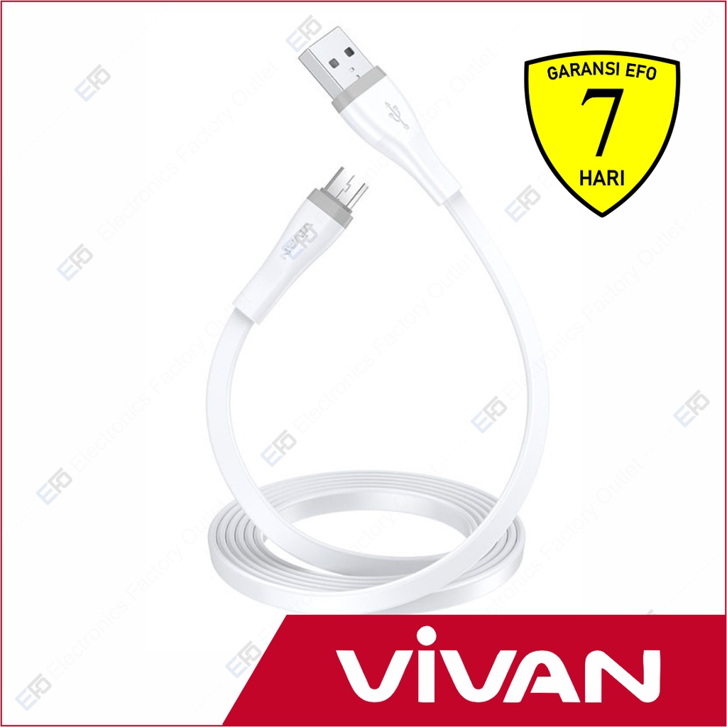 Kabel Data QC Micro USB Vivan SM200S - 200cm Quick Charge Android SM 200 S