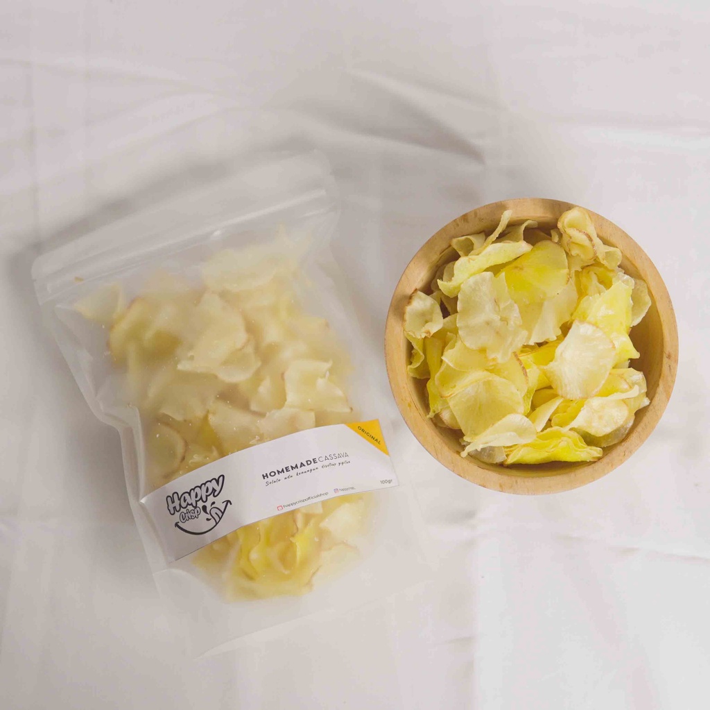 

HAPPYCRISP Keripik Singkong Thin Original