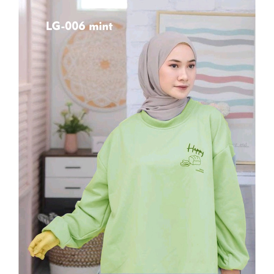 AA1- Sweater Oversize Wanita Fleece Soft