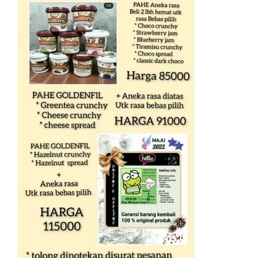 

GRATIS ONGKIR✅PAHE GOLDENFIL ANEKA RASA ( beli 2 lbh hemat )|SQ2