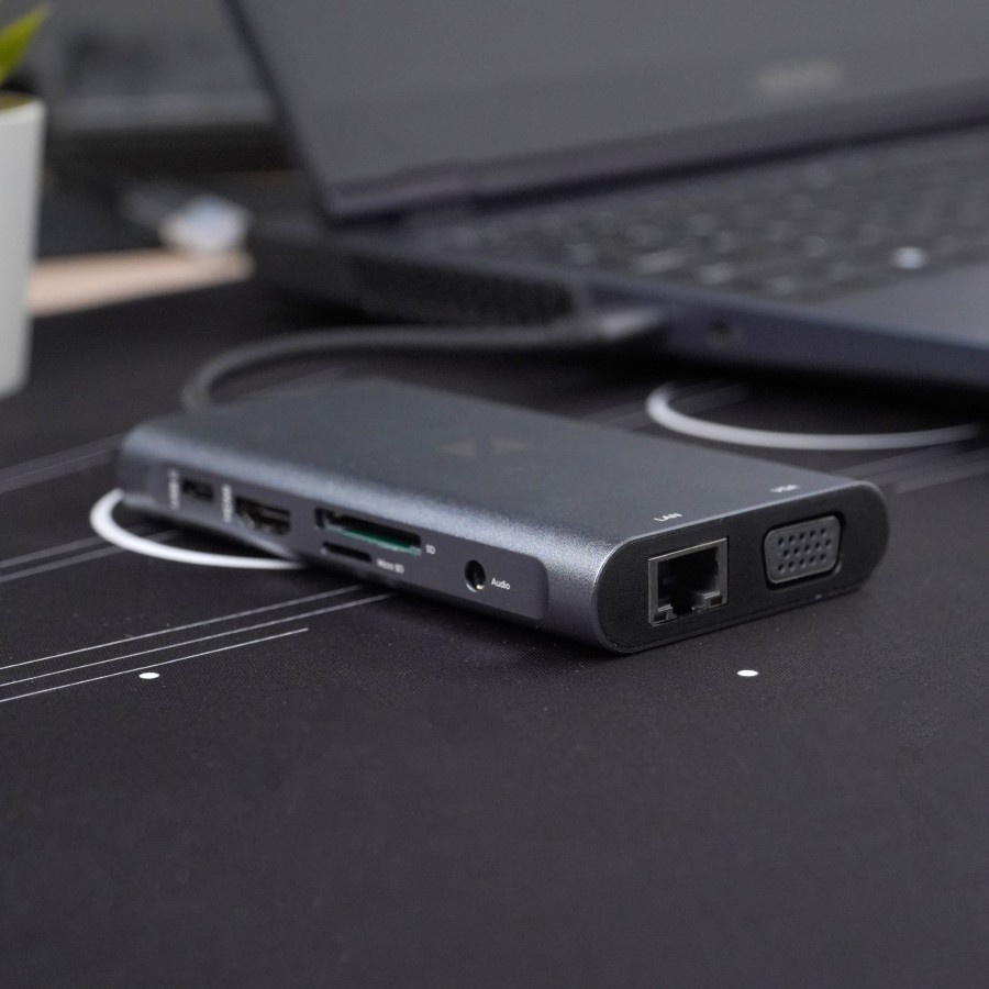 Noir NUHC110 / NUHC-110 10 in 1 USB TYPE C HUB TO HDMI 4K LAN USB 3.0