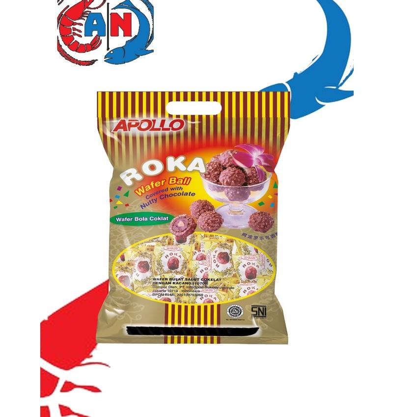 

Extra deals--[BERKAH] APOLLO ROKA WAFER BALL COKLAT 70 PCS / WAFER BOLA COKLAT