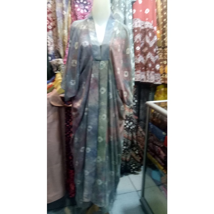 Amila Jumputan Gamis Maya Rempel Depan Sifon All Size Baju Jumputan Terbaru Kondangan Pakaian Pesta