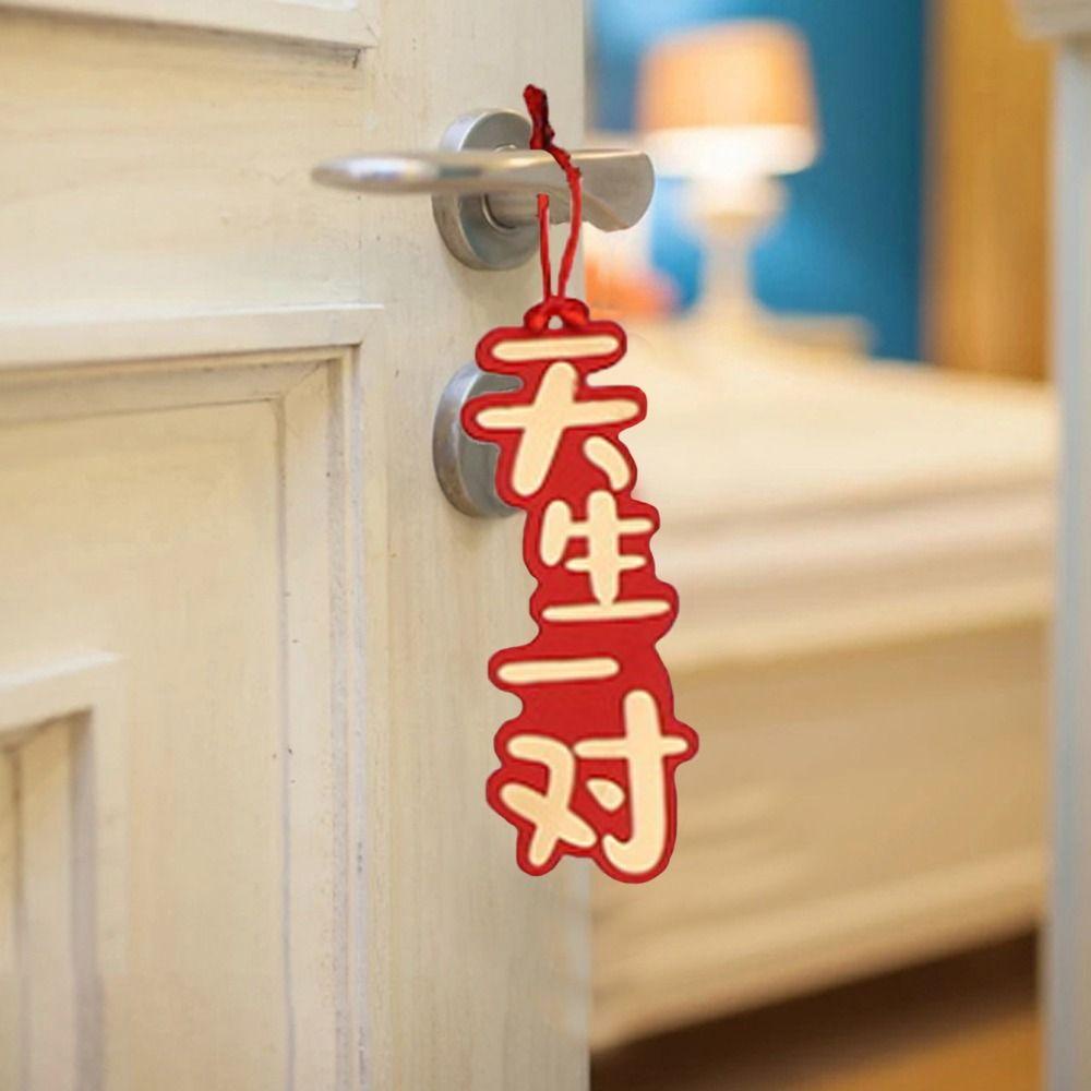 [Elegan] Liontin Pernikahan Gagang Pintu Gantung DIY Untuk Ornamen Bonsai Gaya China Rumah