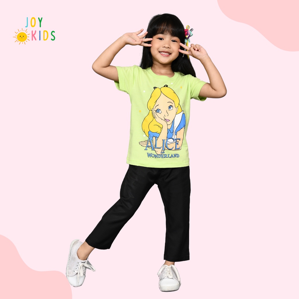 Joy Kids Baju Kaos Atasan Anak Perempuan Katun 1-12 Tahun