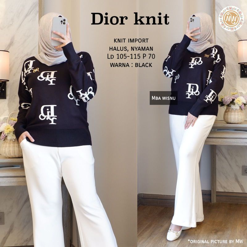 Atasan rajut terbaru | Dior knit mw
