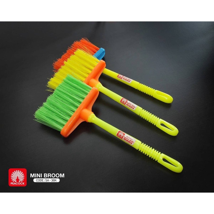 sapu mobil peacock/ sapu mini serbaguna/ peacock mini broom/ sapu stabilo/ sapu kecil