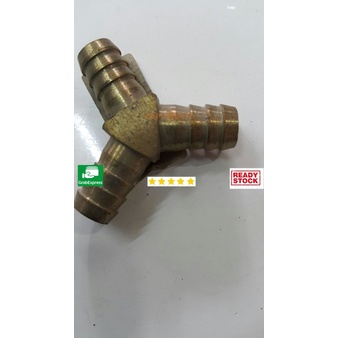 Alat  Konferter Y Hose Connector Sambungan Y 5/16 kuningan selang gas