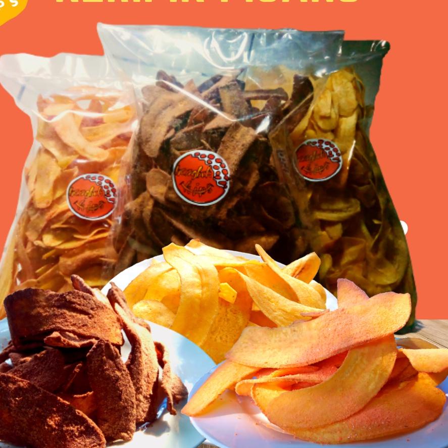 

BAYAR DITEMPAT✔️Keripik Pisang 500g - Original Asin, Keju, Coklat|SQ8